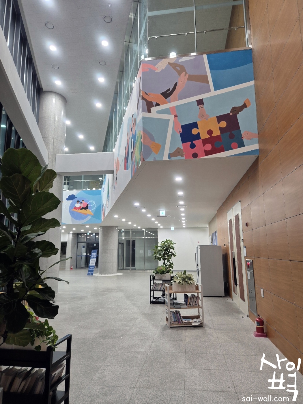 서울남부출입국 외국인사무소 벽화 시공 사진 3